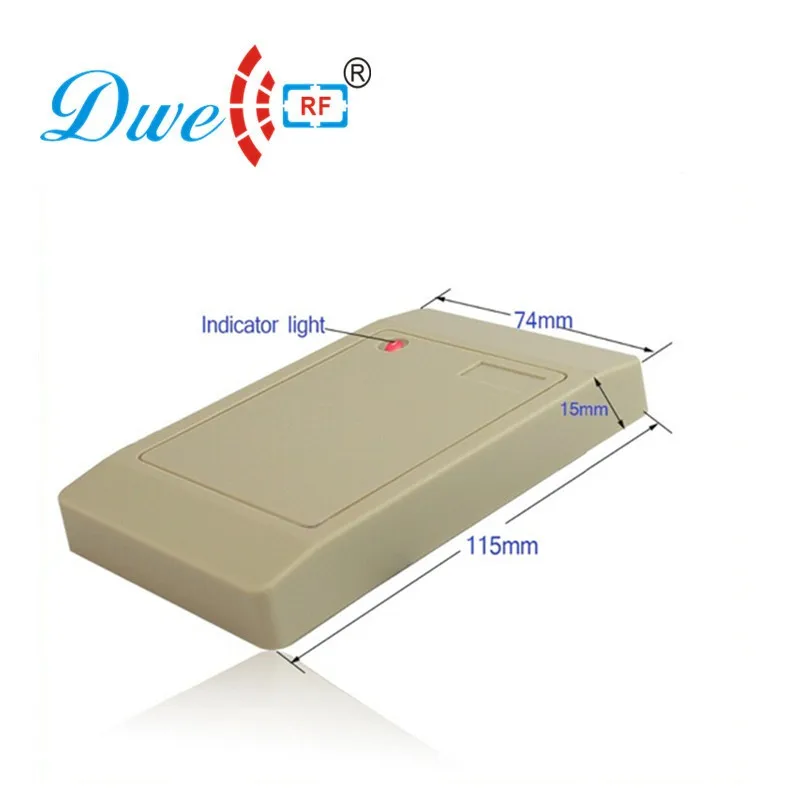 DWE CC безопасности РФ и защиты 12 В rfid 13,56 мГц пассивный контроля доступа wiegand 26/34 считыватель карт