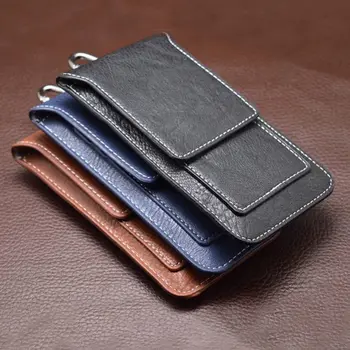 

Case For Huawei Honor 8X (6.5") luxury pouch PU leather mobile phone case flip multifunctional cover phone holster waist bag