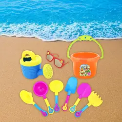 9 шт. Забавный малыш пляж песок игры игрушки для песочницы набор в том числе лопата грабли песочные часы ведро Лейка воды пляжные