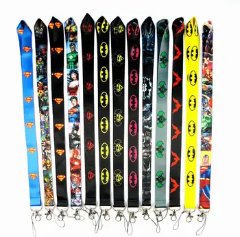 

New Cartoon mix 100 pcs Batman Lovely Cute Lanyard ID Badge Holder Key Neck Strap kids gifts