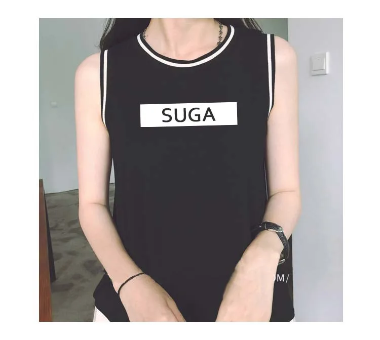 

BTS Kpop concert disc plates around the same T support thread neck sleeveless suit children k-pop k pop youth Bangtan V