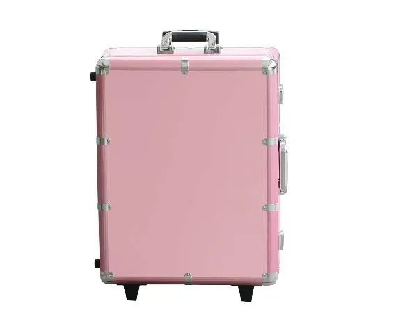 Косметический чехол Портативный косметический чемодан на колесиках с подсветкой макияж Чехол