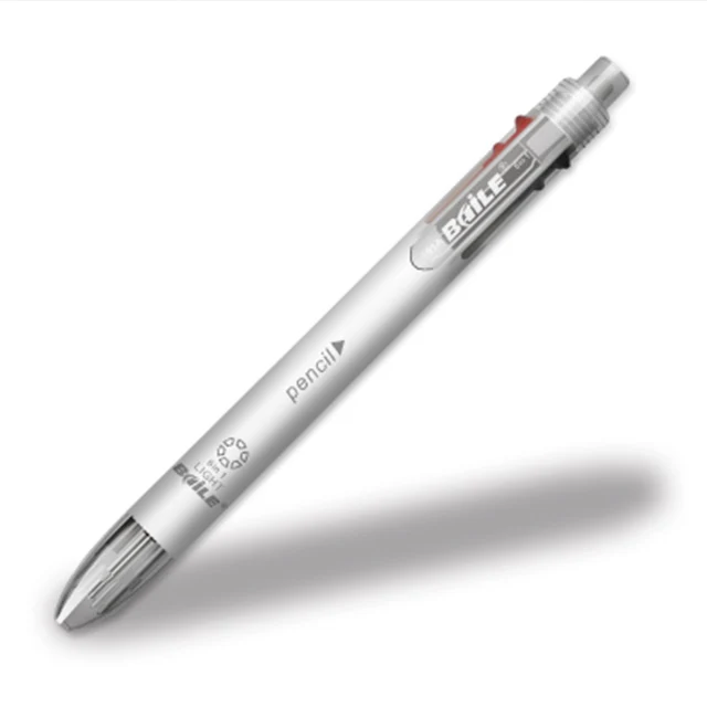 6 в 1 многоцветная шариковая ручка включает в себя 5 видов цветов шариковая ручка 1 автоматический карандаш Топ ластик для маркировки письма офисные школьные принадлежности - Цвет: White