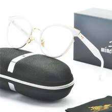 MINCL/унисекс очки "Кошка" кадра Брендовая Дизайнерская обувь прозрачные очки для Для женщин Для мужчин очки для близорукости FML