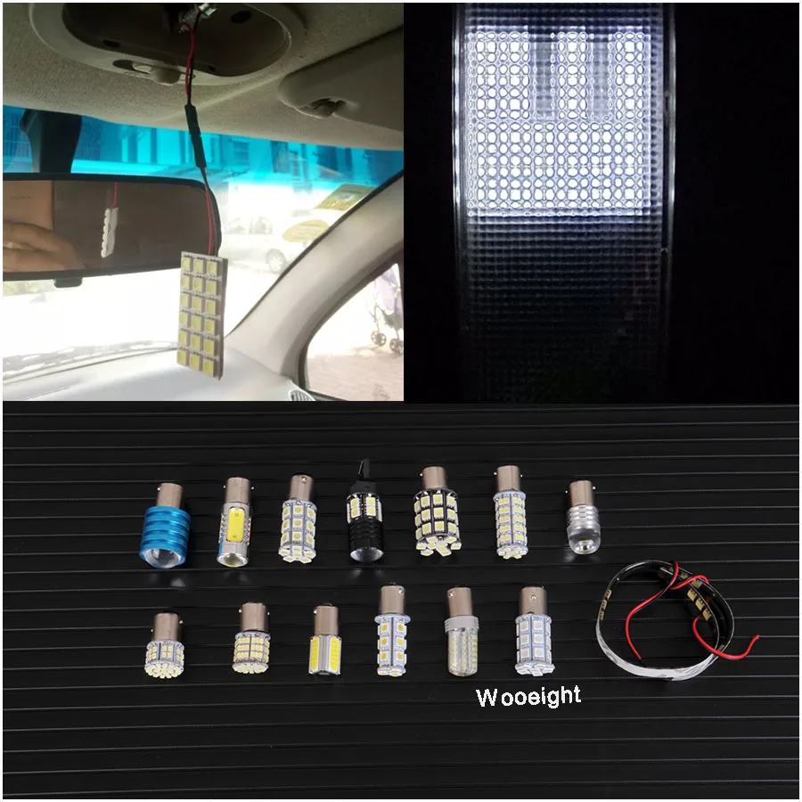 

12V Car Styling Light Auto Interior Doom Lamp Reverse Instrument Panel Lamp White Blue Bulbs For Clearance Lights