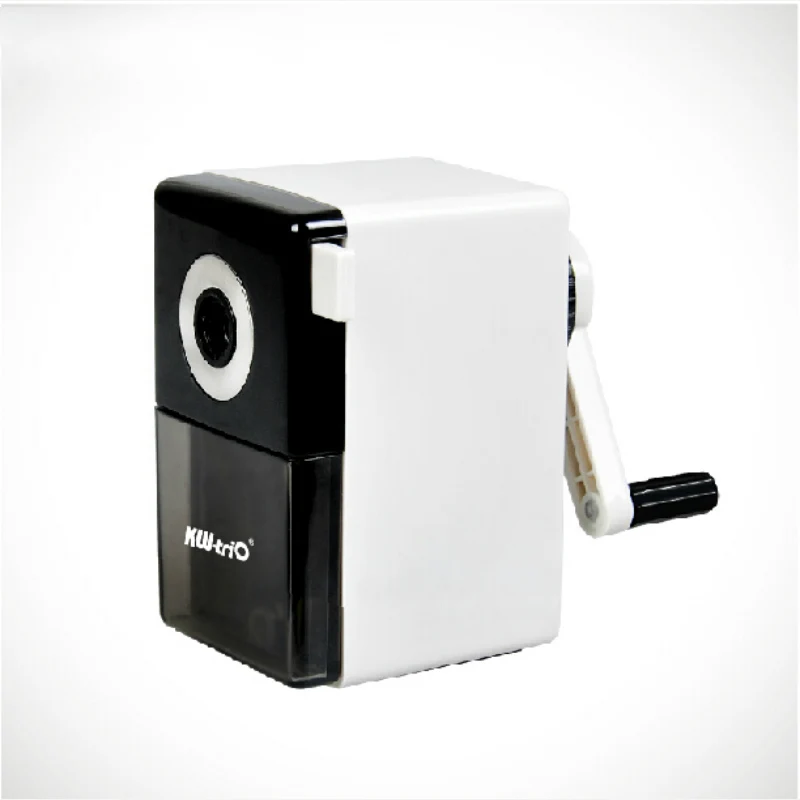 ABS Pencil Sharpener Metal Blade Effortless Hand Crank Mechanical Sharpener For Kids Office
