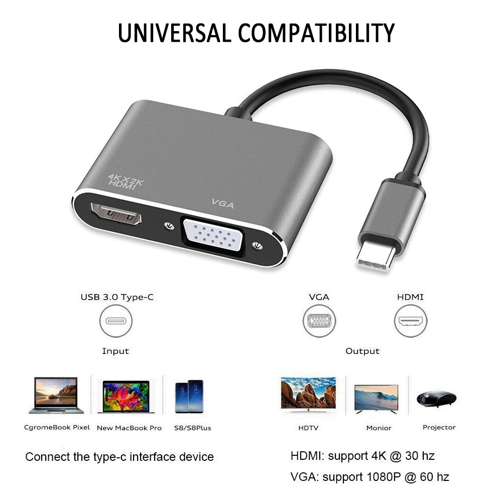 1080P HD конвертер для Lightning в HDMI VGA Jack line Аудио ТВ Кабель-адаптер USB для samsung для HuaWei