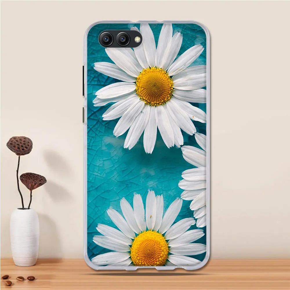 Силиконовый чехол для Huawei Honor 10 мягкая задняя крышка из ТПУ телефона Etui защитный с
