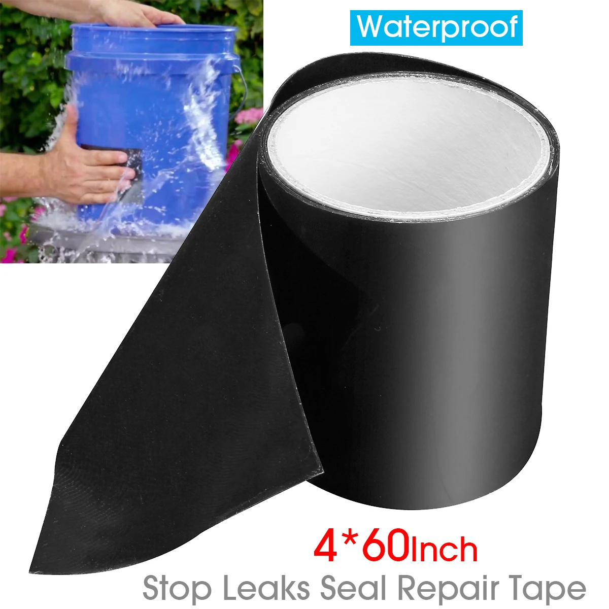 Black Tapes Flex Bonding Seal leaky hoses Pipe Tubing Accessory Strong