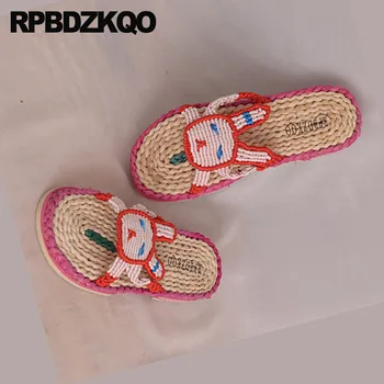 

woven shoes breathable slides slippers espadrilles fashion casual designer nice rope slip on mens sandals 2018 summer outdoor