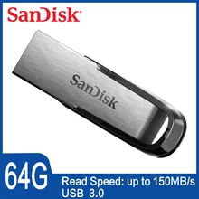 USB флеш-накопитель SanDisk CZ73, 16 ГБ, 32 ГБ, 64 ГБ, USB 3,0, металлическое шифрование, флеш-накопитель, 256 ГБ, карта памяти, запоминающее устройство, u-диск