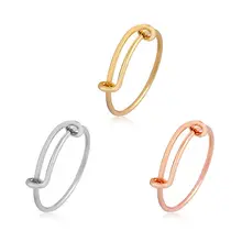 Ajustable Oly2u Moda Simples Rodada Geométrica anel da jóia para as mulheres JZ179