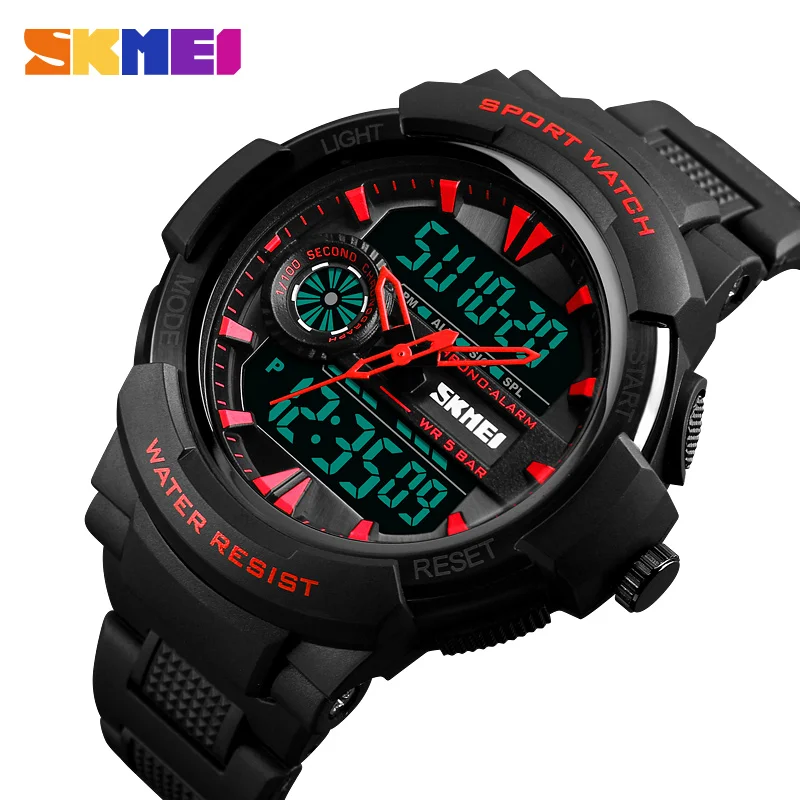 

SKMEI Brand Chrono Sports Watches Mens LED Digital Quartz Watch Waterproof Electronic Military Men Wrist Watch Relogio Masculino