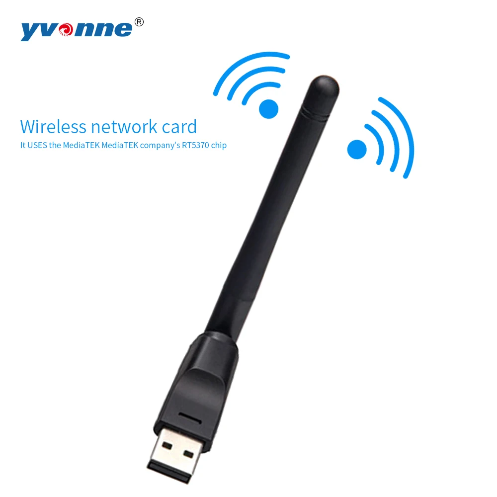 Ralink RT5370 USB 2.0 WiFi Wireless Network Card 150mbps 802.11 b/g/n LAN Adapter with rotatable Antenna 2.4G | Компьютеры и офис