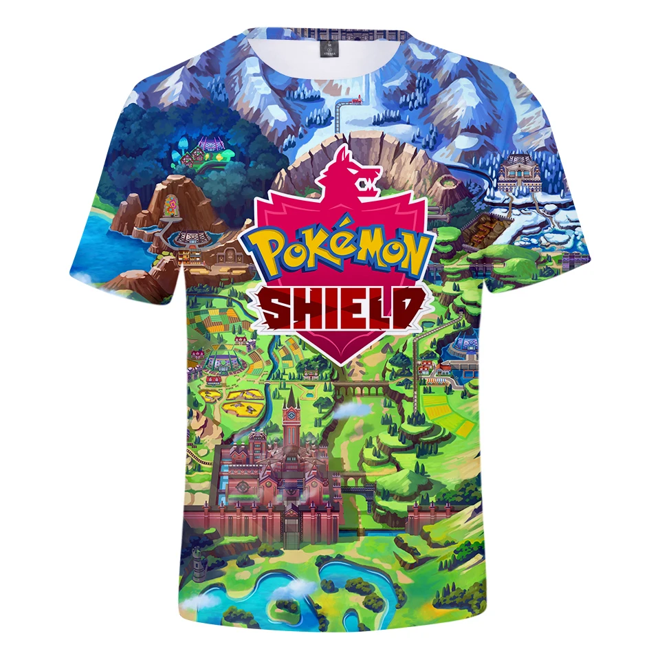 Pokemon Sword and Shield 3D Printed T-shirts Women/Men Summer Short Sleeve T shirts 2019 Hot Sale Casual Streetwear Clothes