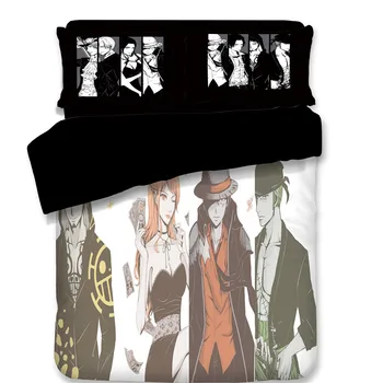 

3pcs black bedding set Comic bedclothes for children boys quilt cover soft duvet cover comfortable 3D new pillow cases