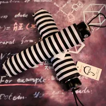 Модный Индивидуальный полосатый зонт от солнца и дождя для взрослых мужчин и женщин 3 складной зонт прогулочный Прочный