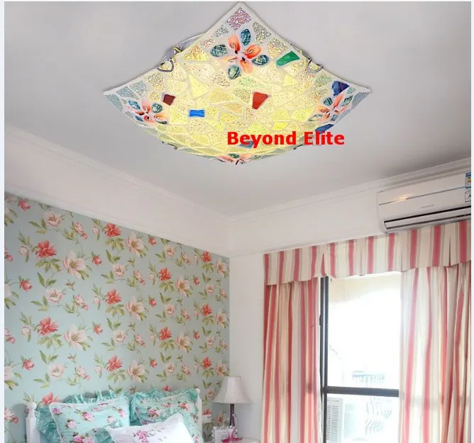 Creative Square Shell Ceiling Lights Lamp plafoniera led Modern Shell Glass Lighting Fixture D30 D40 D50 SMD5630 LED