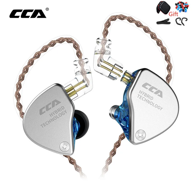 

CCA CA4 1DD+1BA In Ear Earphones Monitor Metal Hybrid Technology Hifi Bass Earbuds Sport Noise Cancelling Headset