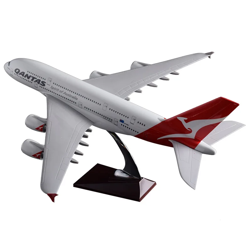 Модель самолета A380 45 см авиакомпании Австралии модель из смолы Qantas Air аэробуса