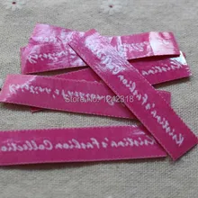 Заказ бренд логотип сделал тканые этикетки одежда этикетки гладить на, горячий клей Тепло Утюг на тканые основной этикетки метки, одежды этикетки