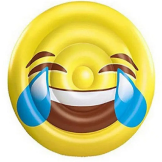 Giant Swimming Ring LOL Emoji Pool Float Sunglasses Emoticon Inflatable