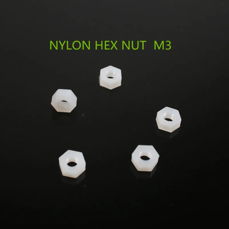 

20 шт. YT417 нейлоновая Шестигранная гайка M3 нейлоновая гайка пластиковая Шестигранная гайка пластиковая гайка бесплатная доставка