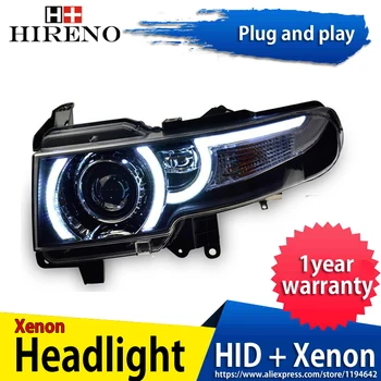 

Hireno Headlamp for 2006-2015 Toyota FJ Cruiser FJ150 Headlight Headlight Assembly LED DRL Angel Lens Double Beam HID Xenon 2pcs