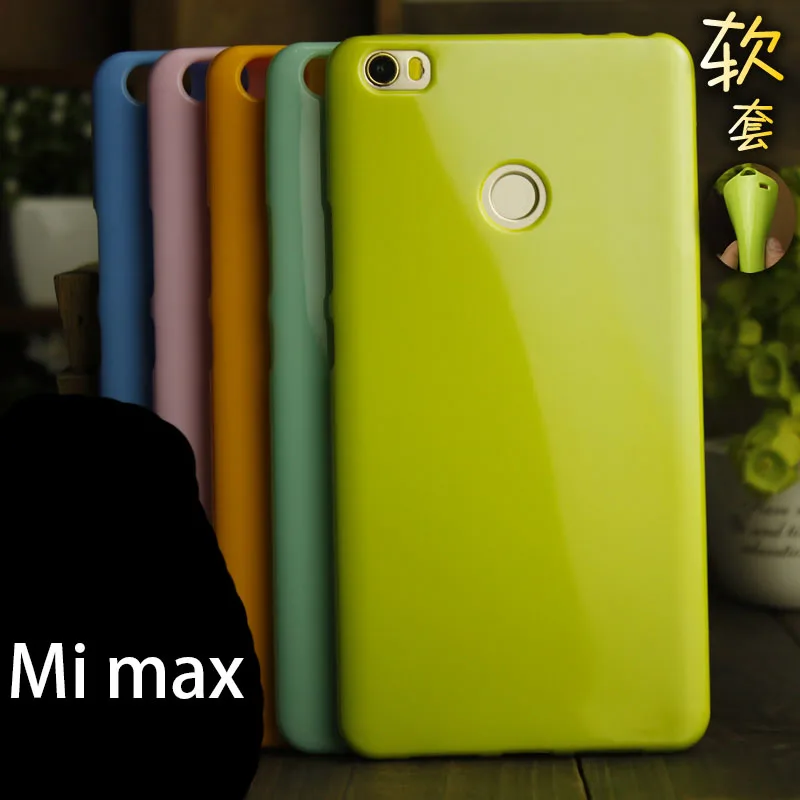 

Xiaomi mi max mimax 1 soft cover case 6.44 inch solid Color silicon TPU anti-knock case