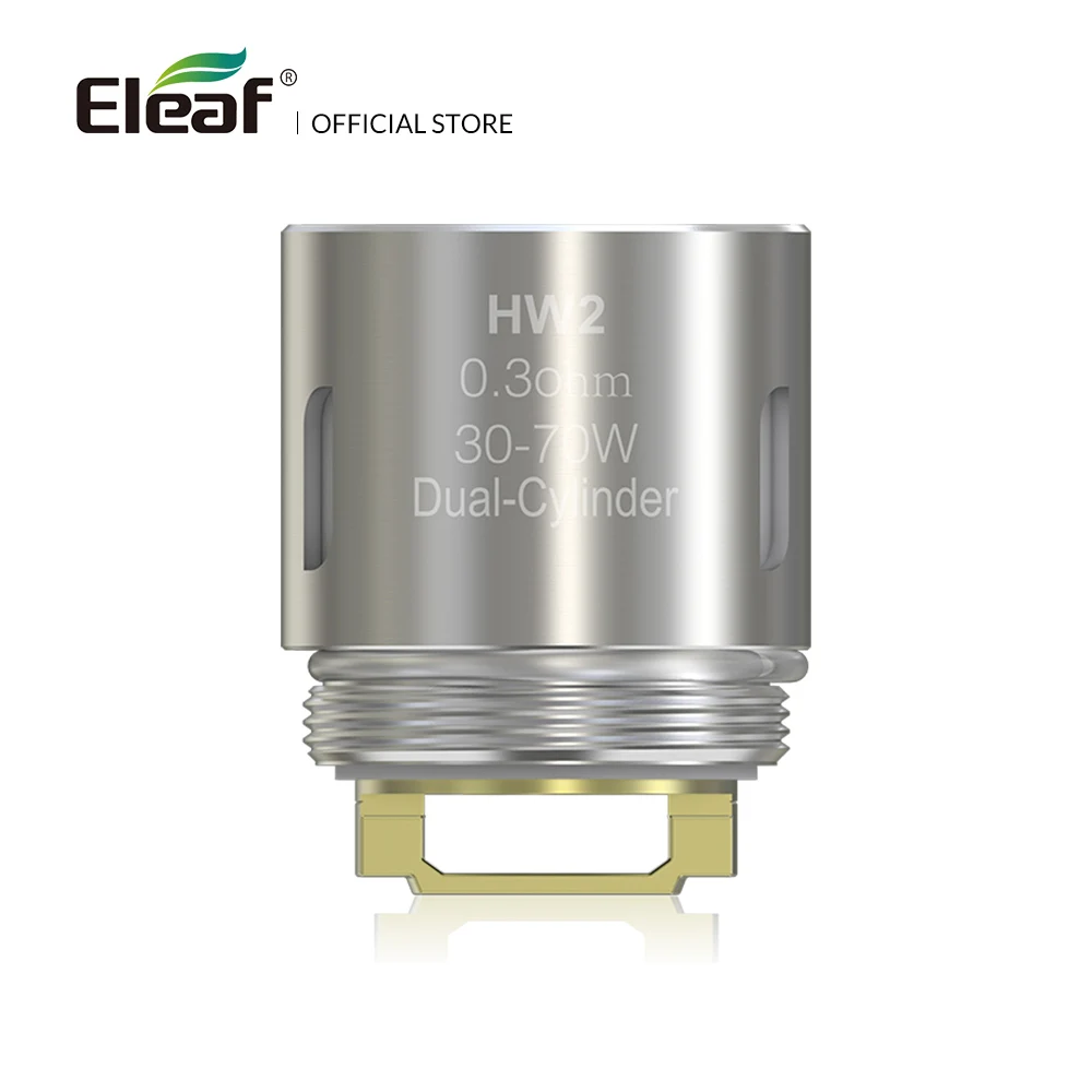 5pcs/lot Original Eleaf HW2 Dual-Cylinder 0.3ohm Head 30-70W HW Coil  for Ello/Ello Mini/Ello TS tank electronic cigarette