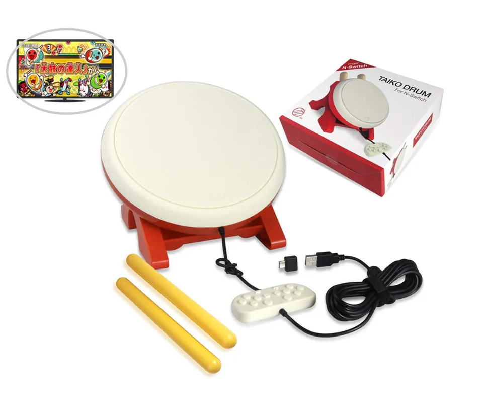 Барабан Тайко совместимый с переключателем Taiko no Tatsujin барабанный контроллер