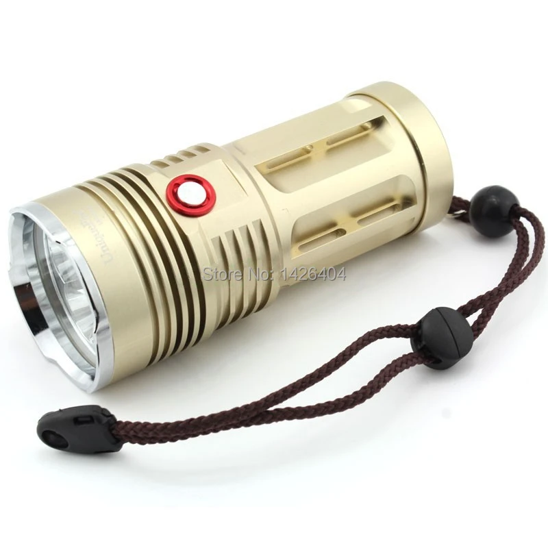 

King 4* XM-L2 2-Modes 5000-Lumen Led lights Desert Yellow color Led Tactical Flashlight Torch Hunting equipment Lanternas