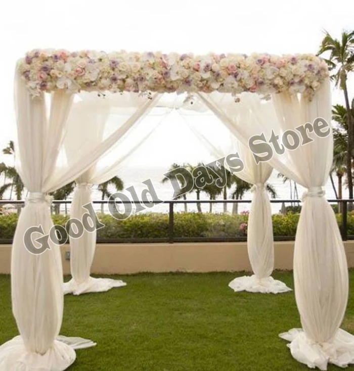 

3M*3M*3M white wedding Pavillion with stainless steel Stand,wedding stage curtain Wedding Decoration