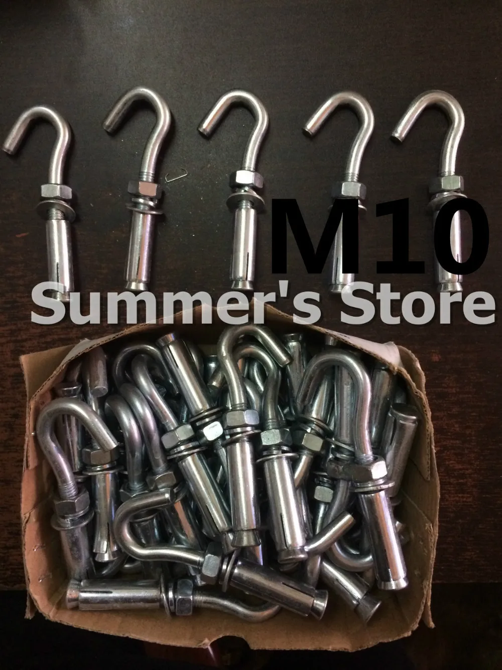 Steel Expansion Hook Screw M10 for Installing the ceiling fan, ceiling