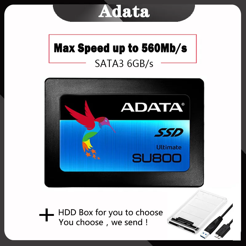 AData SU800 SSD SATA 128GB 256GB SSD жесткий диск HD SSD 2,5 дюймов HDD жесткий диск твердотельный накопитель для ноутбука