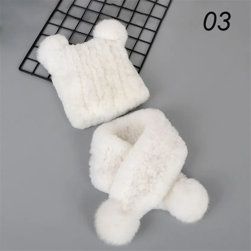 Fashion New Knitted Children Hat Scarf Two Piece Set Boys And Girls Hat Ball Hair Accessories For Children Warm Set