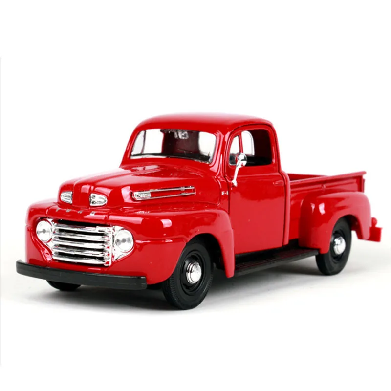 1:24 Масштаб сплав 1948 Ford F-1 пикап 31935 модель автомобиля автомобили классическая модель автомобиля литые игрушки для детей подарок или коллекция - Цвет: Red