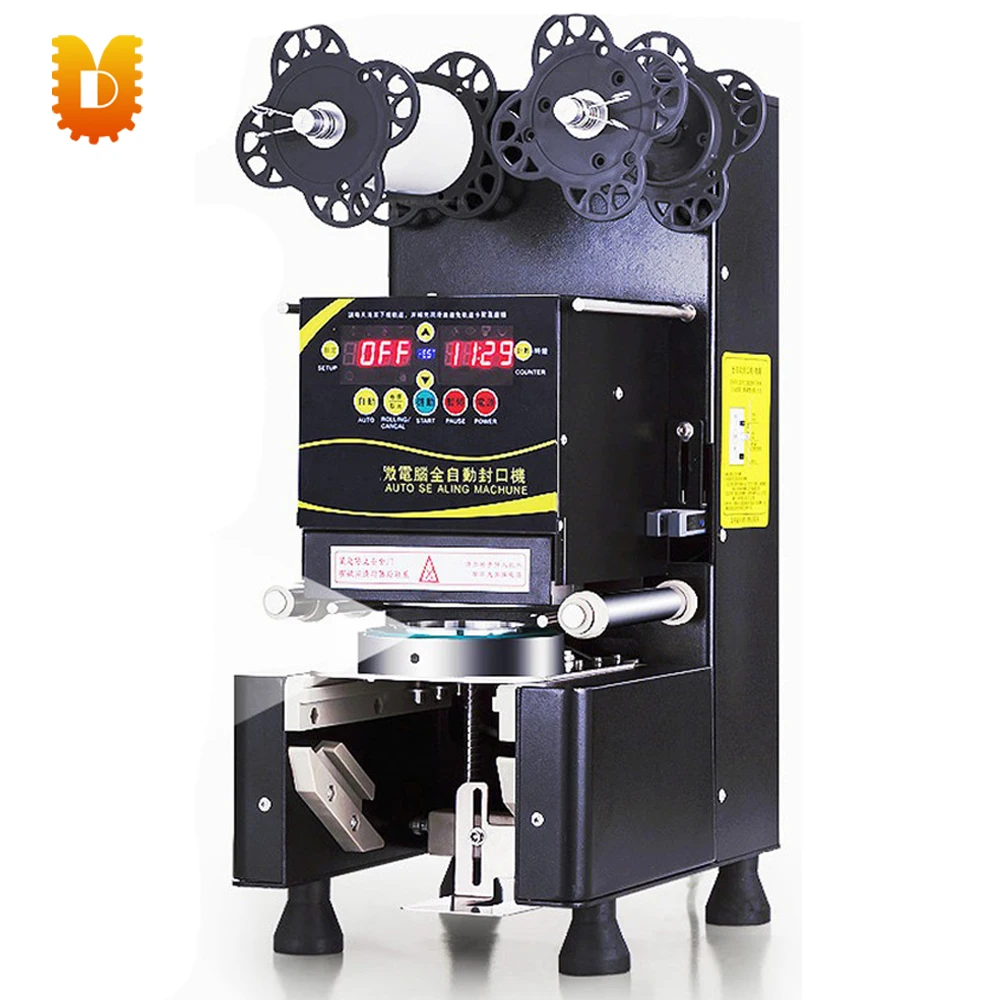 9.5cm automatic cup sealing machine / juice cup sealing machineFood