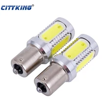 ; набор из 10 шт./лот BA15S 1156 светодиодный Автомобильный светодиодный задний фонарь, 1156 7,5 Вт высокой мощности Мощность светодиодный Поворотная сигнальная лампа, обратный свет лампы