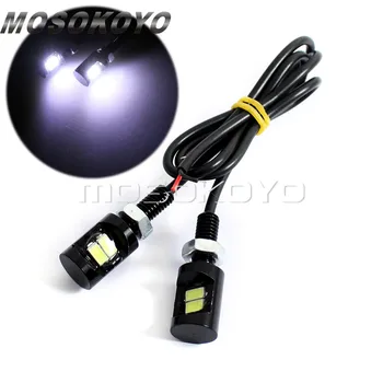 

2pcs Car Styling Licence Plate Light Auto 5630 SMD Chip Screw Bolt Car Tail License Plate Lamp White Flasher