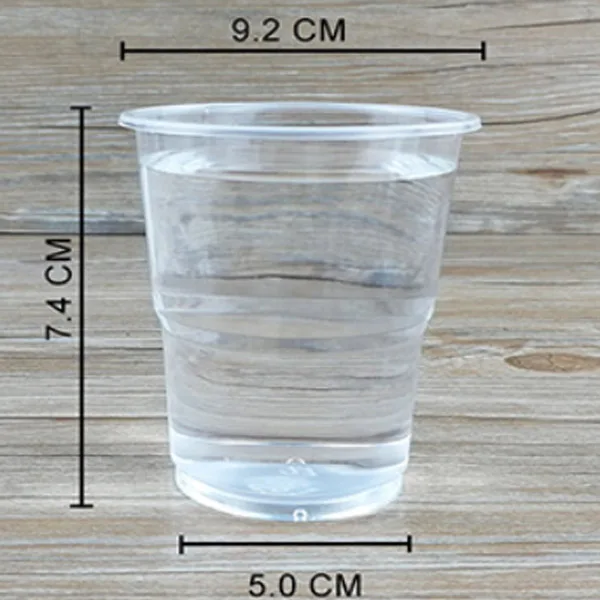 Прозрачные одноразовые 250 мл пластиковые чашки холодные горячие напитки вечерние чашки
