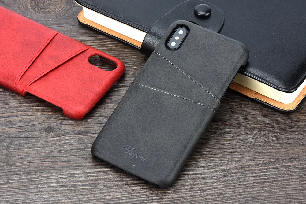 iphone case with card holder KEYSION Ốp Lưng Điện Thoại Cho iPhone X Bao Da Ví Cầm Tay Cao Cấp Khe Cắm Thẻ Lưng Capa Cho iPhone X Trường Hợp Fundas Cho iPhone 10 gucci phone case