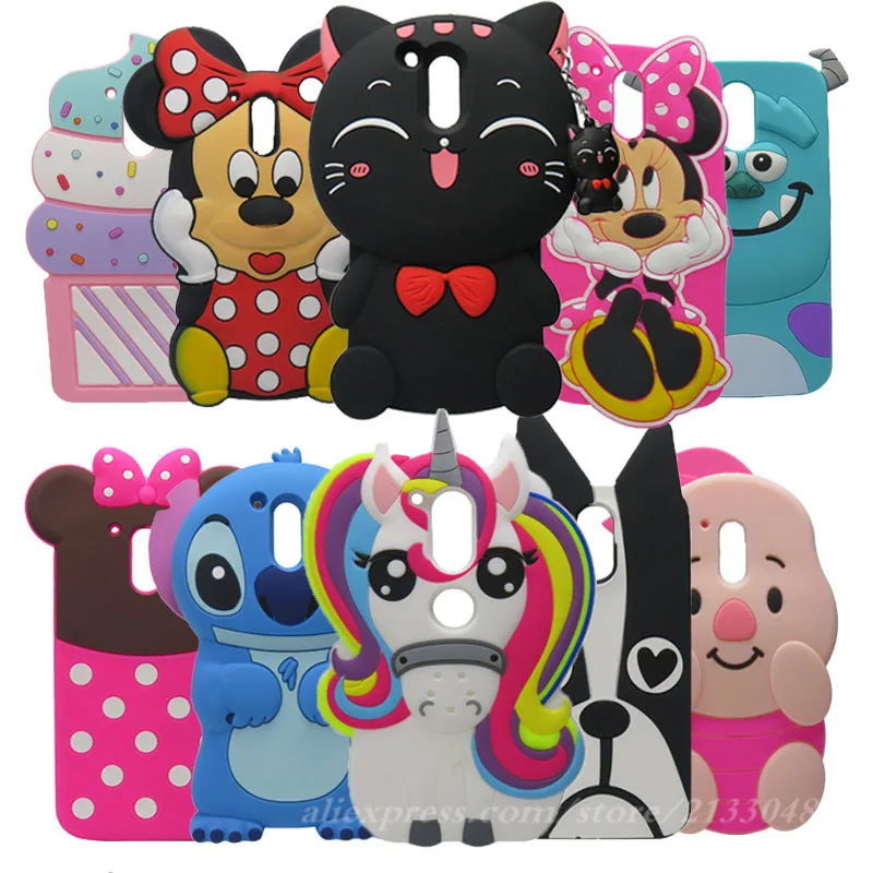 3D Cartoon Cool dog Soft Silicon Phone Case For MOTO G4