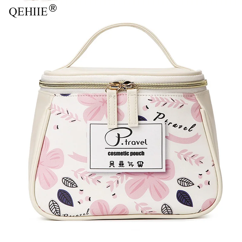 Travel Organizer Cosmetic Bags Cute Girl Makeup Case Fashion Designer Portable Toiletry Bag Stationery Key Purse Zipper Pouch