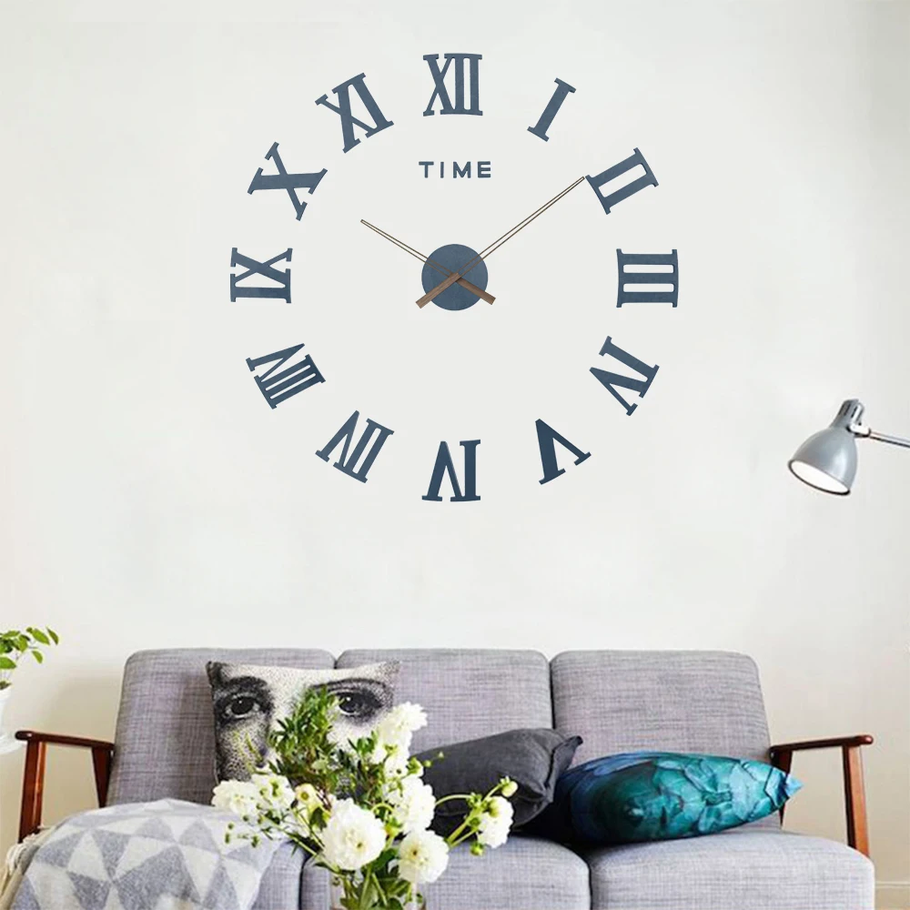 

Wooden Brief 3D Wall Clocks Modern DIY Clock Wall Stickers 2019 New For Living Room Home Decor Horloge Murale Reloj De Pared