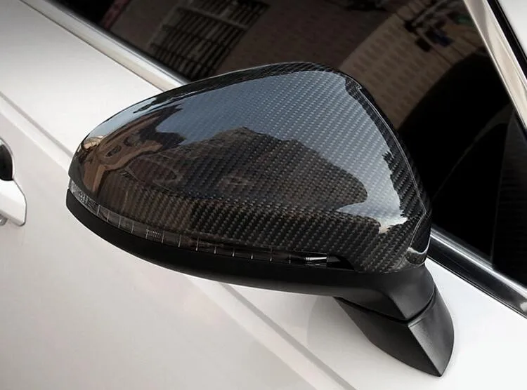 2pcs Full Replacement Carbon Fiber font b Car b font Rear Side Trunk font b Mirrors