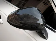 2pcs Full Replacement Carbon Fiber Car Rear Side Trunk Mirrors Rearview Cover Trim For 17 Audi A4 2017 2018