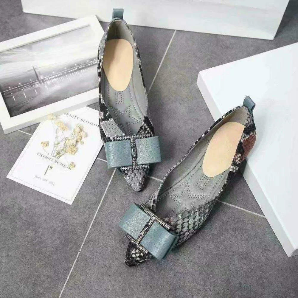 on Chaude Appartements Tacones Femme Bout Papillon Femmes Chaussures Mujer noeud Décontractées Pic As Pic Pointu Chausure En Cuir De Slip Base as 8q7Y66