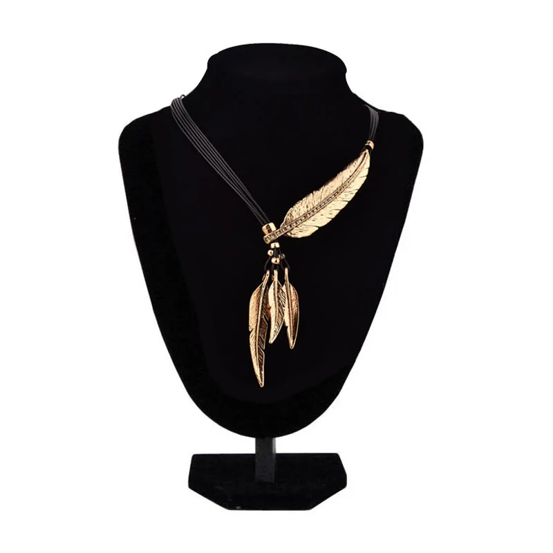 Leaf Feather Necklace For Drop Shipping Chinese Factory CSV File Order 