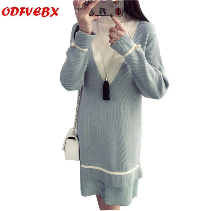 

Maternity dress nursing sweater knit dresses female 2019 autumn winter new feeding sweater long sleeve breastfeeding dress women